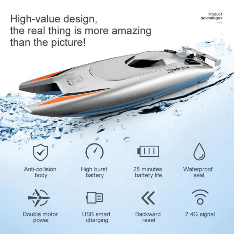Aquaholic X - ZEUS XI - High-Speed Remote Control Boat
