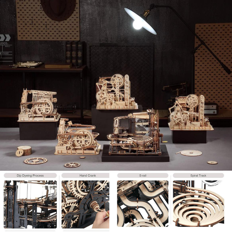 Night-PZ - ZEUS XI - 3D Wooden Marble Run Kit